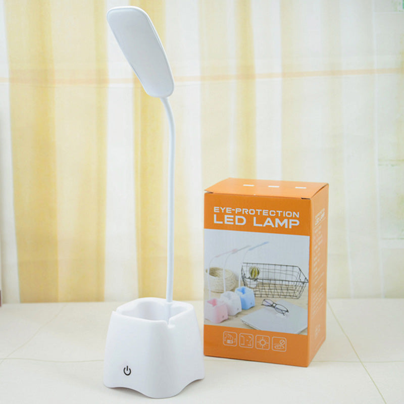Eye-protection Mini LED Table Lamp Macaroon Style Colorful Desk Light with Pen Holder Design