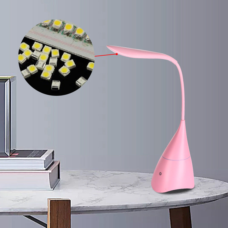 Lumière de table moderne avec interrupteur tactile en plastique 1 lampe de table légère