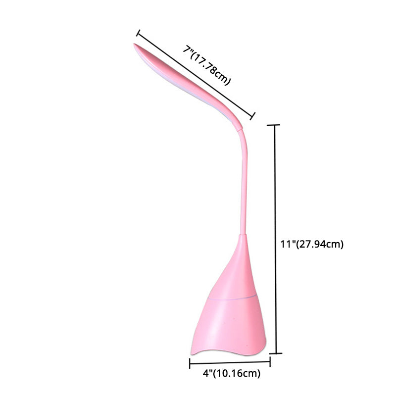 Lumière de table moderne avec interrupteur tactile en plastique 1 lampe de table légère