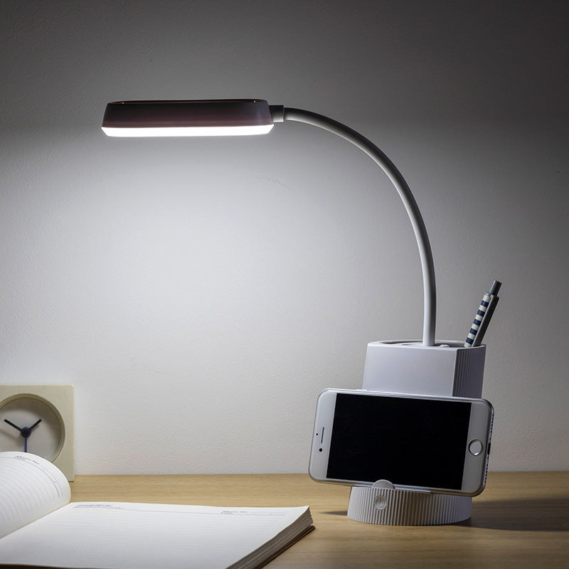 Lampe de table légère de table moderne avec port USB Plastique 1 lampe de table légère
