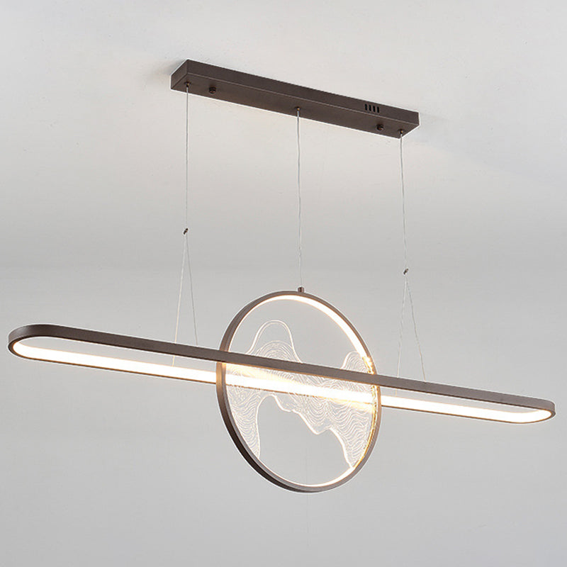 Ring Over Island Lighting Acrilic MODERS SIMPLICITY Isola Luci dell'isola per il ristorante