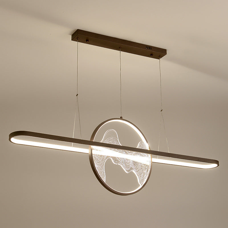 Ring Over Island Lighting Acrilic MODERS SIMPLICITY Isola Luci dell'isola per il ristorante