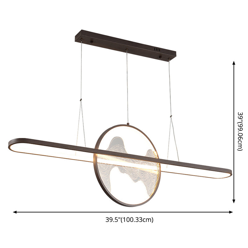 Ring Over Island Lighting Acrilic MODERS SIMPLICITY Isola Luci dell'isola per il ristorante