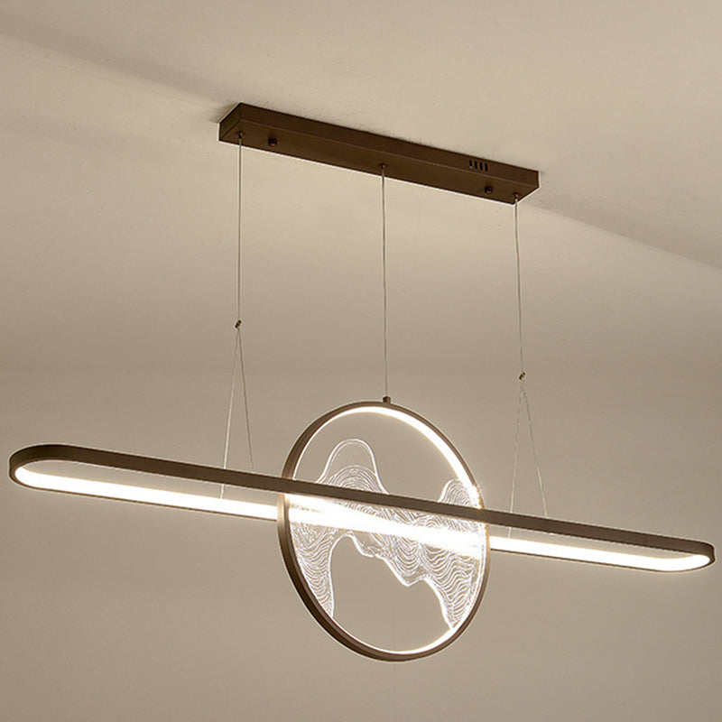 Ring Over Island Lighting Acrilic MODERS SIMPLICITY Isola Luci dell'isola per il ristorante