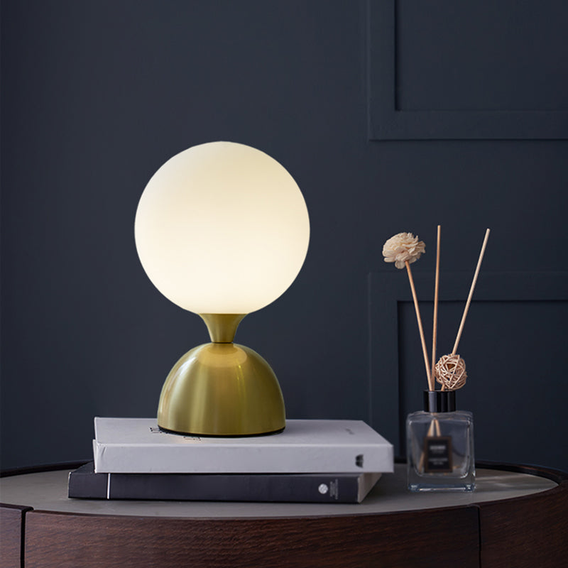 Lámpara de mesa de globo moderna 1 luz de mesa de luz