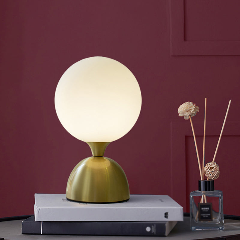 Lámpara de mesa de globo moderna 1 luz de mesa de luz