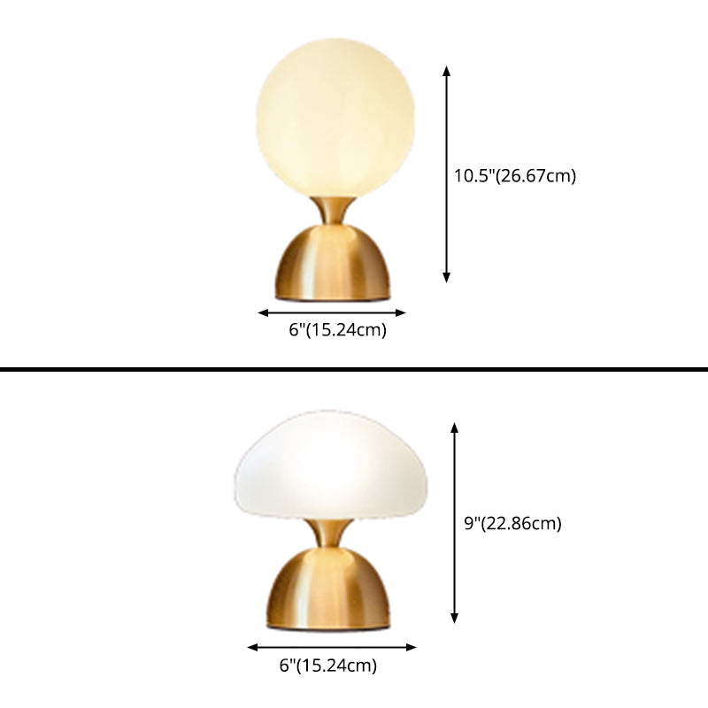 Lámpara de mesa de globo moderna 1 luz de mesa de luz