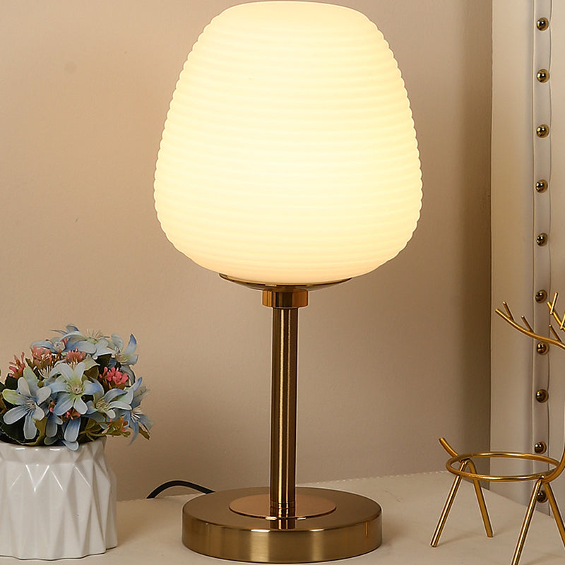 Flowerbud-Glas Nachttisch Lampen Einfachheit 1 Lichttisch Licht für Wohnzimmer