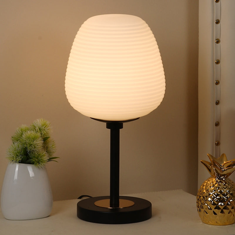 Flowerbud-Glas Nachttisch Lampen Einfachheit 1 Lichttisch Licht für Wohnzimmer