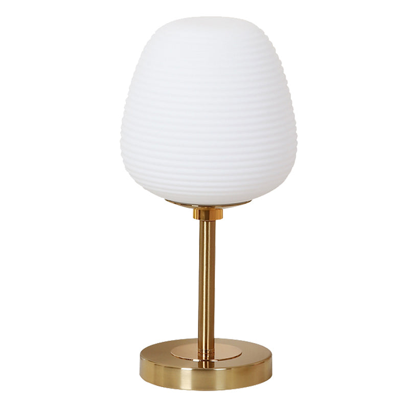 Flowerbud-Glas Nachttisch Lampen Einfachheit 1 Lichttisch Licht für Wohnzimmer