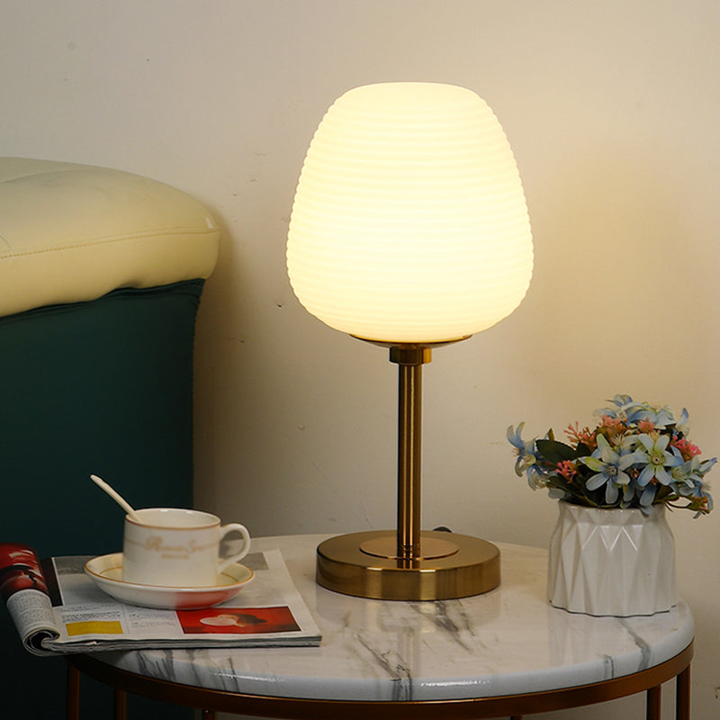 Flowerbud-Glas Nachttisch Lampen Einfachheit 1 Lichttisch Licht für Wohnzimmer
