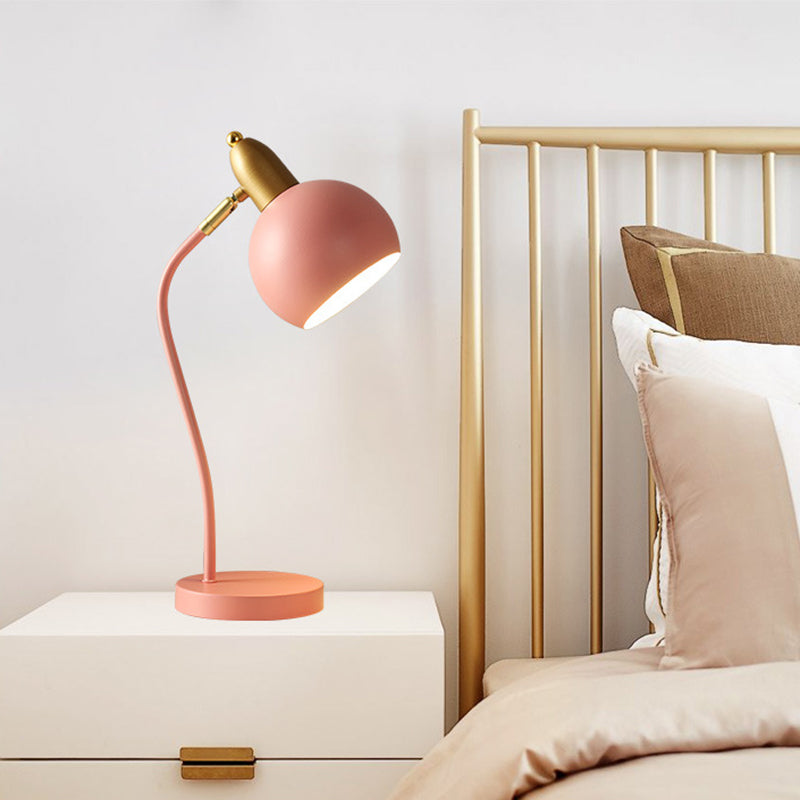 4 kleur optionele macaroon -stijl bureaulamp metaal koepel koepel oogbescherming bestuderen kamer verlichting armatuur