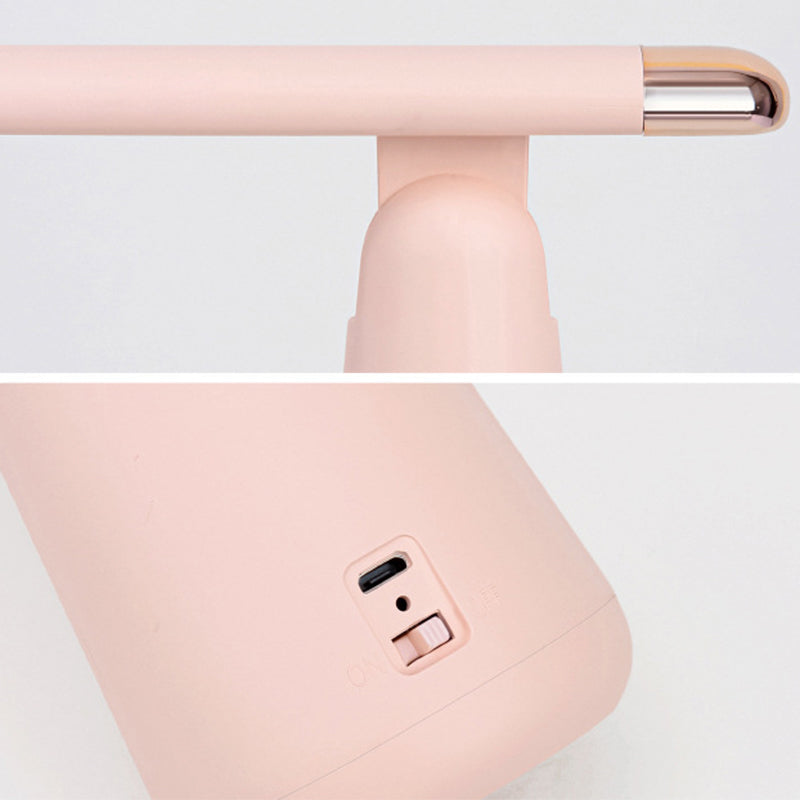 Tapered Collapsible LED Table Lamp Nordic Macaroon Style Dimmable Nightstand Light