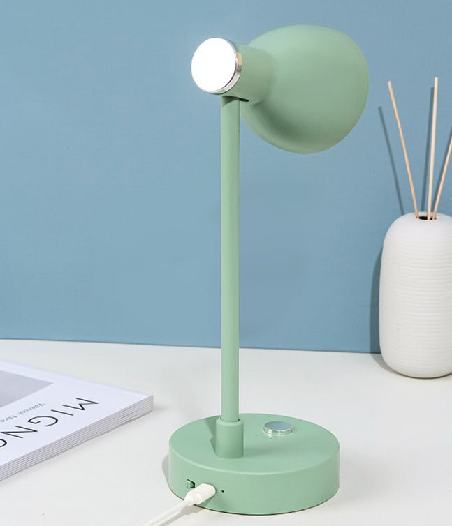 90�� Angle Adjustable Macaroon Table Lamp 4-color Optional Bell Shade Lighting Fixture for Bedroom