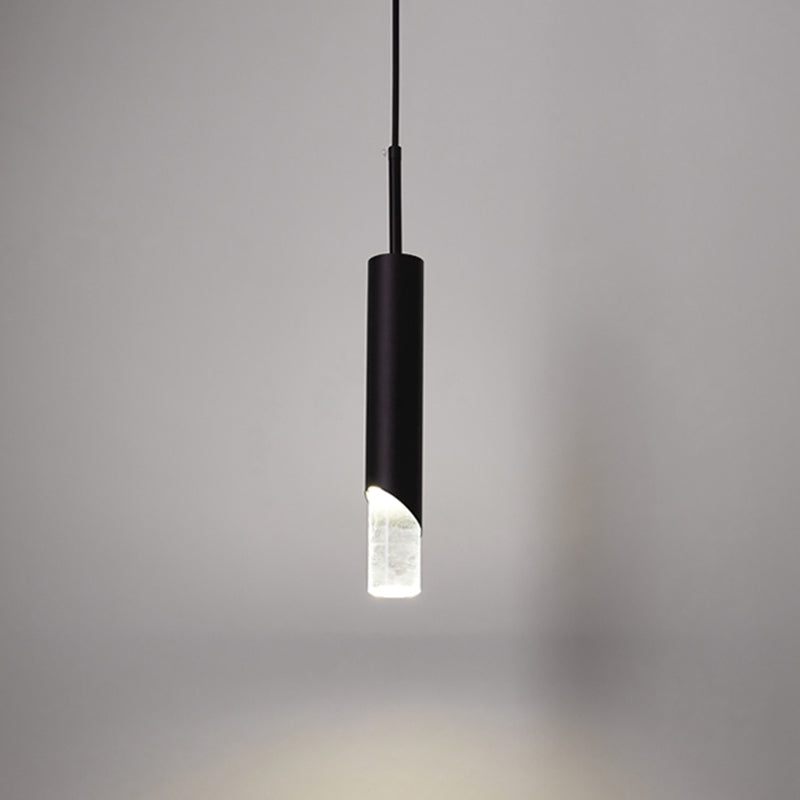 Modern Minimalist Style Tubes Pendant Lighting Fixtures Acrylic 1 Light Ceiling Lamp