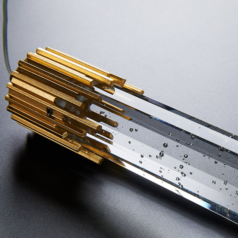 Modern Minimalist Style Tubes Pendant Lighting Fixtures Crystal Ceiling Lamp for Living Room