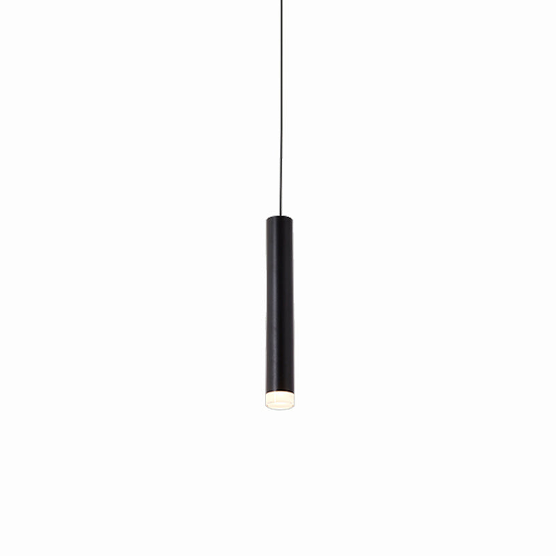 Modern Tubes Pendant Lighting Fixtures Acrylic 1 Light Hanging Lamps for Dinning Room