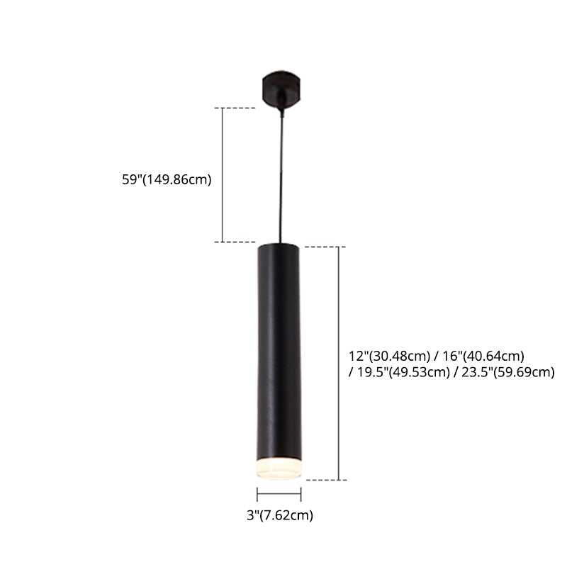 Moderne Röhren Anhänger Beleuchtungskörper Acryl 1 leichte Hanglampen für Esszimmer