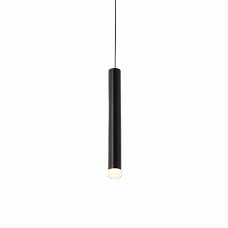 Moderne Röhren Anhänger Beleuchtungskörper Acryl 1 leichte Hanglampen für Esszimmer