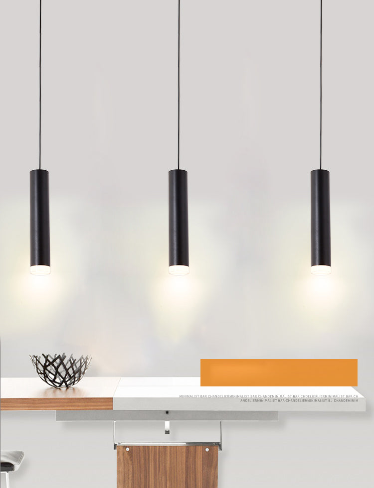Moderne Röhren Anhänger Beleuchtungskörper Acryl 1 leichte Hanglampen für Esszimmer