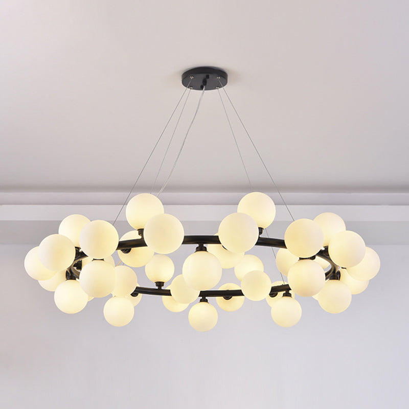 Lumo a sospensione lampadario molecolare Luce di vetro in stile moderno Apparecchio di illuminazione