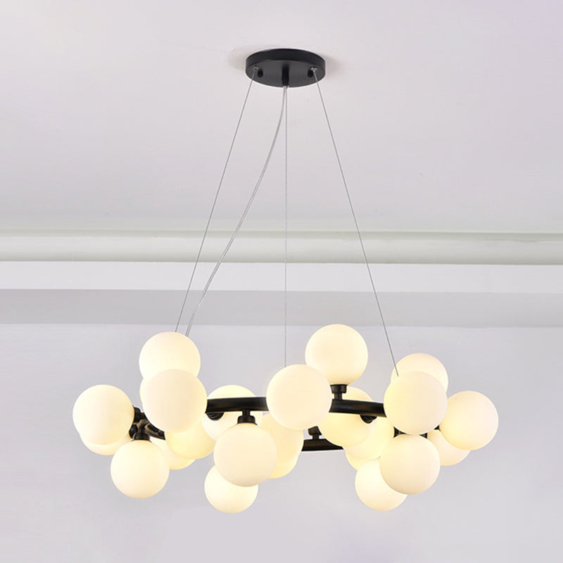 Lumo a sospensione lampadario molecolare Luce di vetro in stile moderno Apparecchio di illuminazione