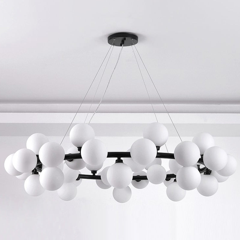 Lumo a sospensione lampadario molecolare Luce di vetro in stile moderno Apparecchio di illuminazione