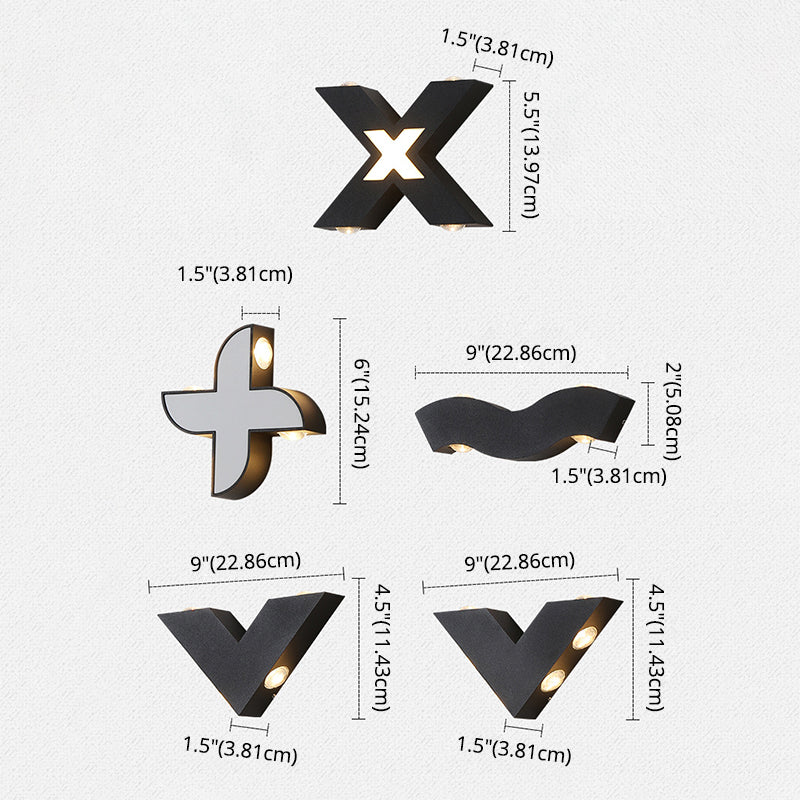 Modern Minimalist Style Wall Sconce Lighting Metal Wall Lighting Ideas for Exterior Wall