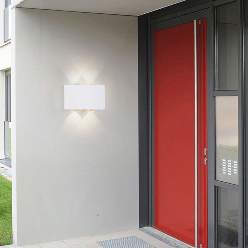 Moderner minimalistischer Stil flach runde Wandleuchten Metallwandlampen für Außenwand