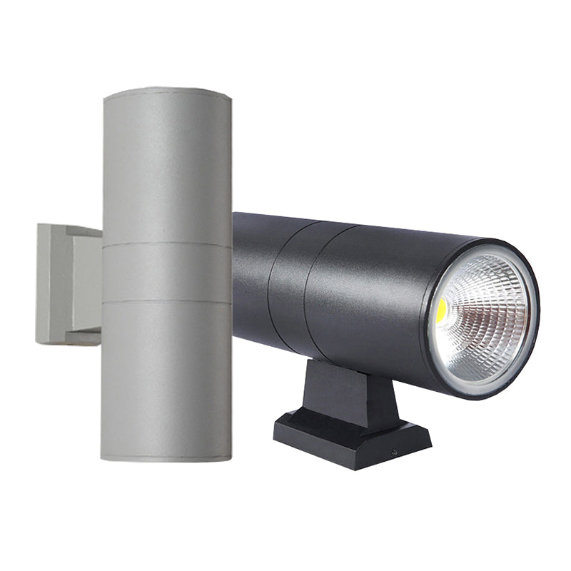 Modern Minimalist Style Cylinderical Sconce Light Fixtures Metal 2 Lights Wall Lamps