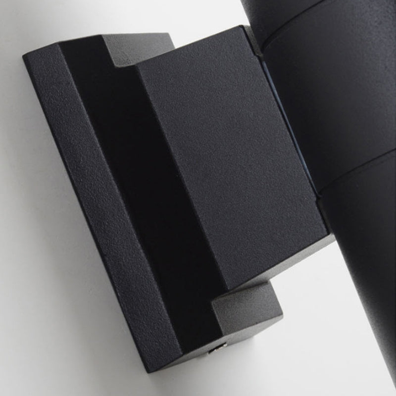 Modern Minimalist Style Cylinderical Sconce Light Fixtures Metal 2 Lights Wall Lamps