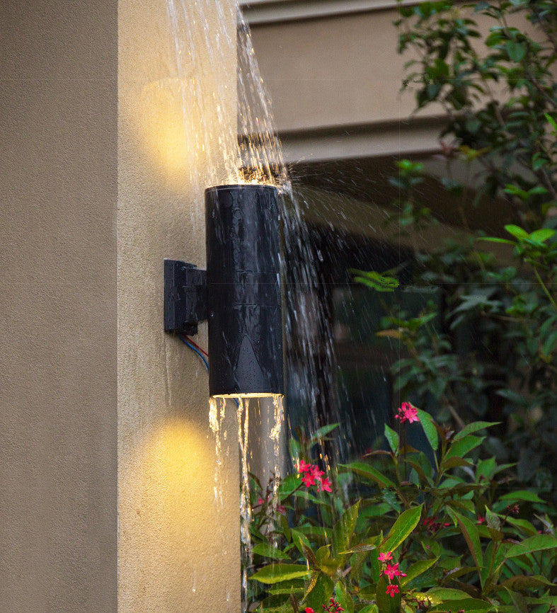 Modern Minimalist Style Cylinderical Sconce Light Fixtures Metal 2 Lights Wall Lamps