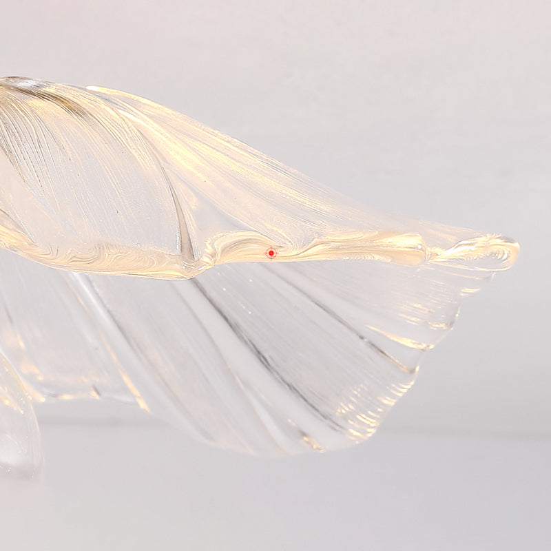 Glass Shaded Ceiling Mounted Fixture Minimalist Style Clear Ceiling Mount Light Fixture