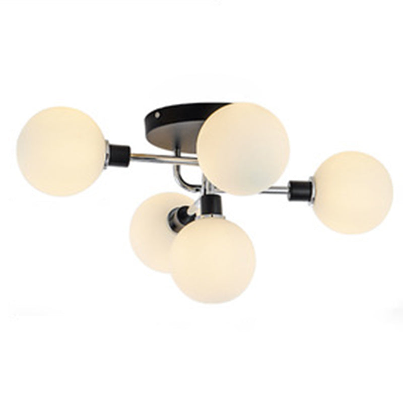 Lampada semifulta semifulta a montaggio semifulco di semplicità con tonalità di vetro