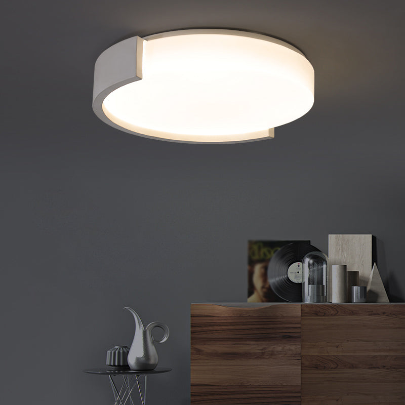 New Modern Cylinder LED Flush Mount 1-Light Acrylic Ceiling Mounted Light for Living Room