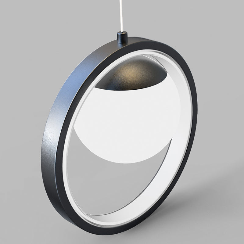 Accesorios de iluminación colgante de globo modernos araña de isla metálica