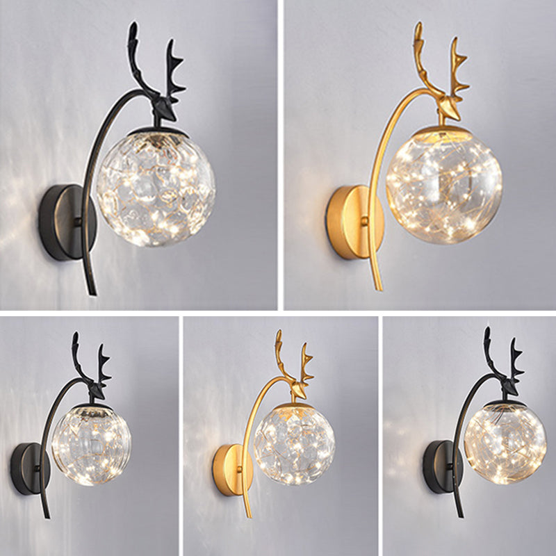 Modern Creative Creative LED LAMPAGGIO GLOGO GLOGE GLOBE DONCE PER LA CAMERA DA PAZIONI CON DEORAZIONE