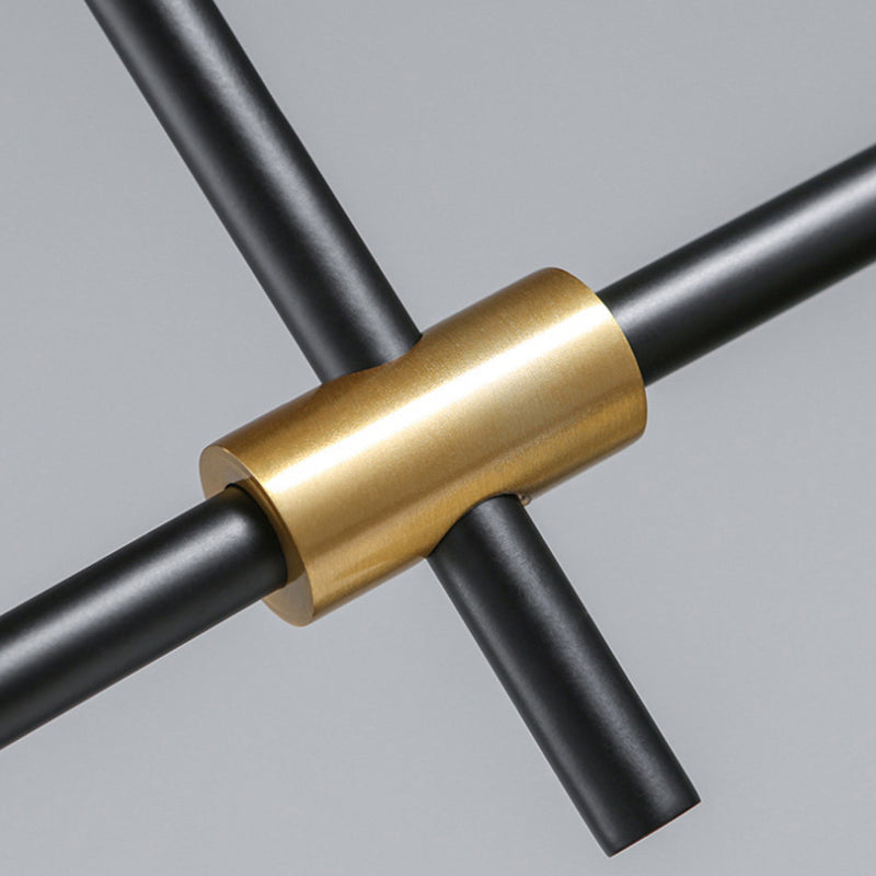 Metal Cone Island Light Contemporary 3 Heads Dining Room Hanging Ceiling Light in Gold/Black