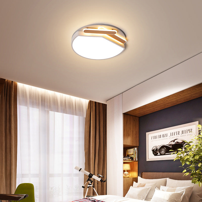 Runde Metall Deckenbefestigung Zeitgenössische Gold/Schwarz und Weiß 16.5 "/20.5" Breite LED Deckenleuchte in Warm/Weißes Licht/Fernbedienung Stepless Dimming