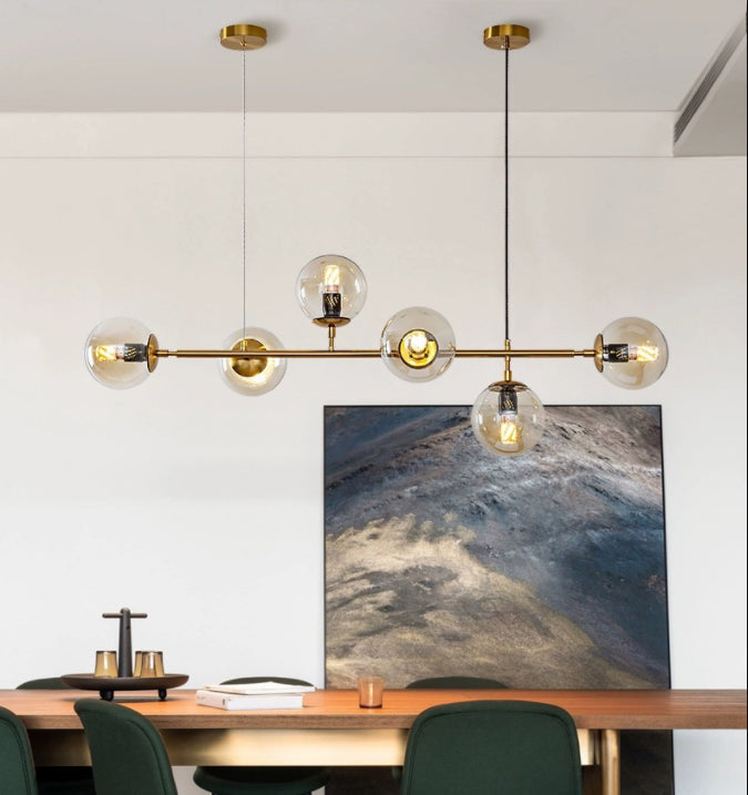 Fissaggi di illuminazione di Globe Island Glass Minimalismo Fissaggi di illuminazione a sospensione per il ristorante