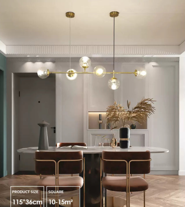 Fissaggi di illuminazione di Globe Island Glass Minimalismo Fissaggi di illuminazione a sospensione per il ristorante