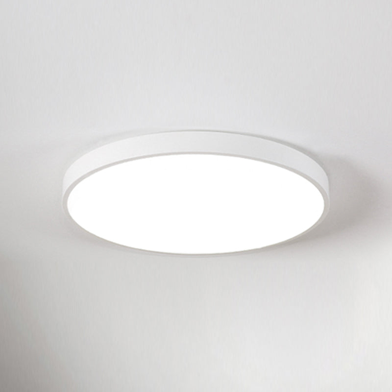 Style moderne minimaliste rond encastré lampe acrylique 1 lampe encastrée