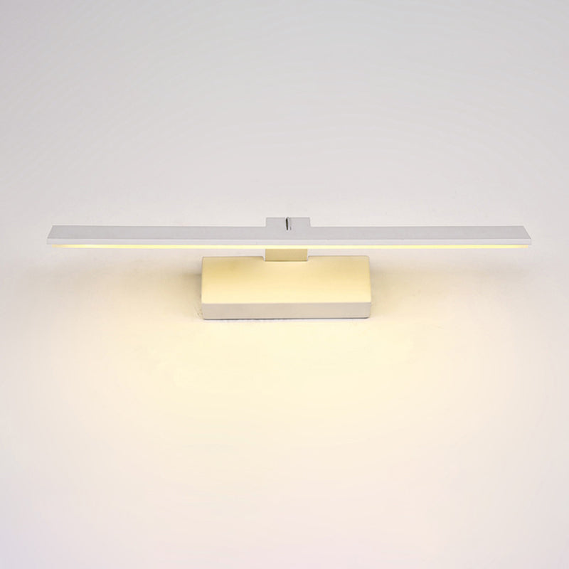 Minimalistischer Stil schattierter Wandleuchte Acryl -LED -Badezimmer Wandmontage Licht in Weiß