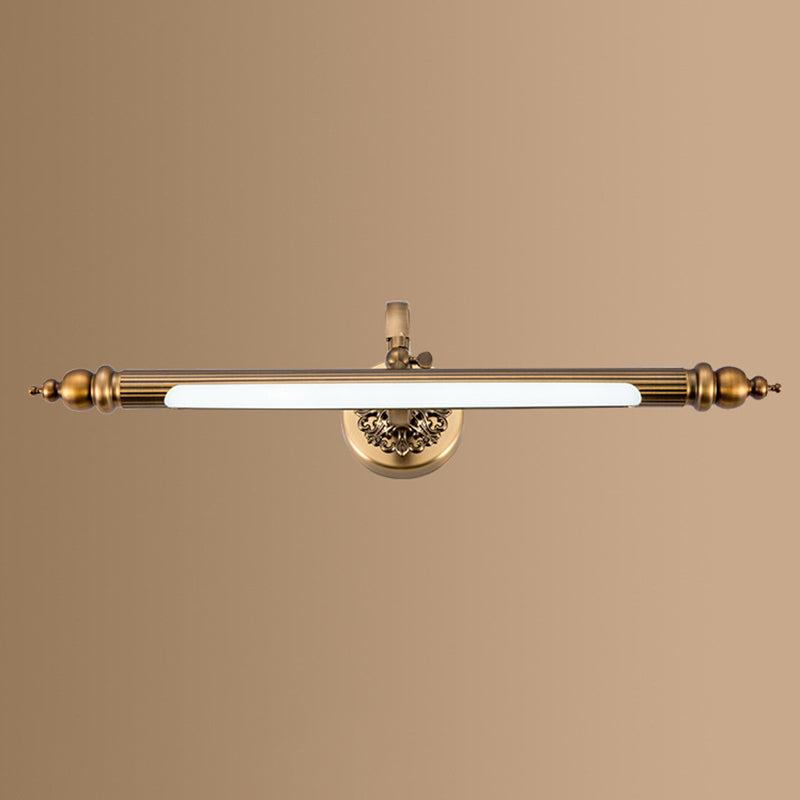 Bronze längliche Wandmontage mit modernem LED -LED -Acrylleuchten für Badezimmer