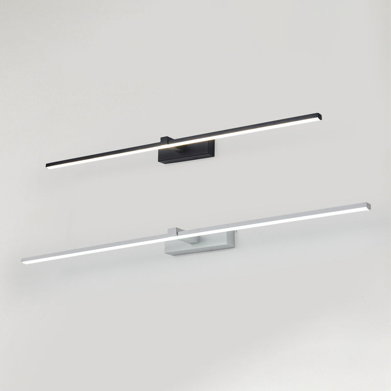 Linear Bathroom Sconce Light Fixture Metal Minimalist Style LED Wall Mount Light Fixture