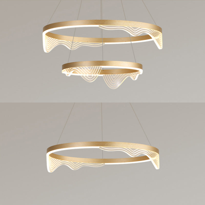 Modern Luxury Style Orbicular Pendant Lighting Fixtures Metal Hanging Light Kit for Living Room