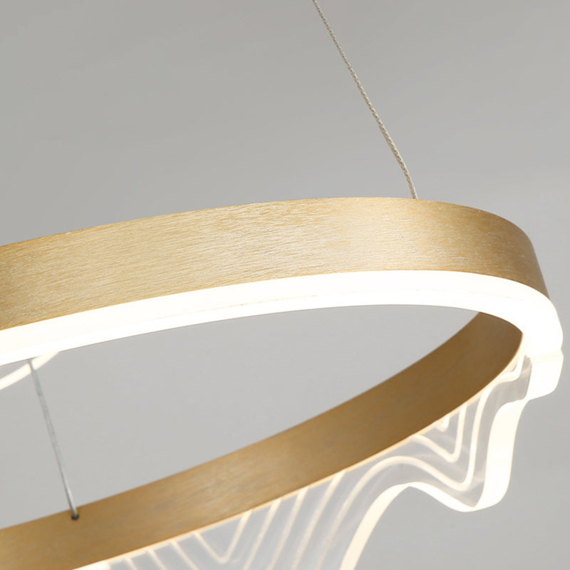 Modern Luxury Style Orbicular Pendant Lighting Fixtures Metal Hanging Light Kit for Living Room