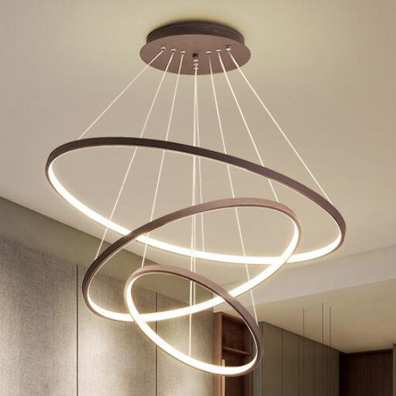 Simplicità moderna Lampada lampadina orbicolare in alluminio a sospensione appeso per il ristorante