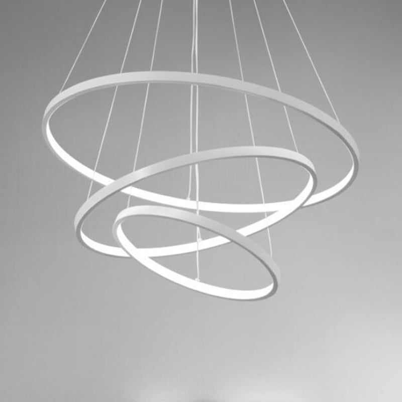 Simplicità moderna Lampada lampadina orbicolare in alluminio a sospensione appeso per il ristorante