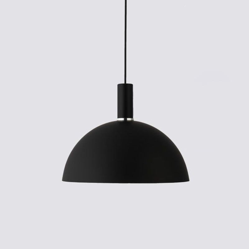 Dome Metal Hanging Light Nordic Minimalist Style 1 Light Hanging Lamp for Living Room